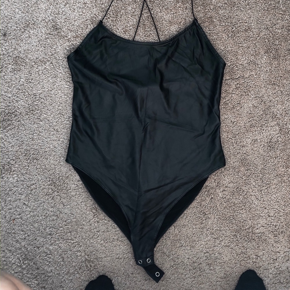 3+ Bundle 50% Off - Black Leather Bodysuit